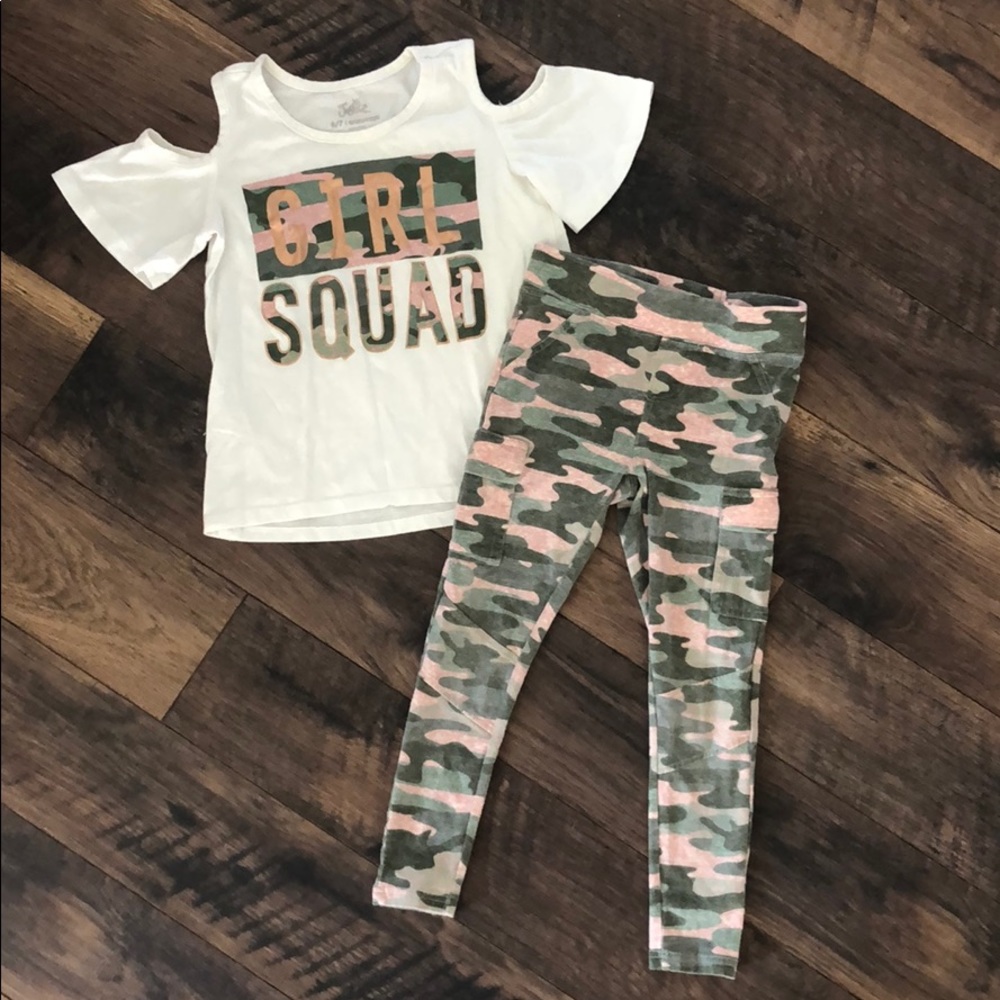 Justice Girl Squad Camo Outfit